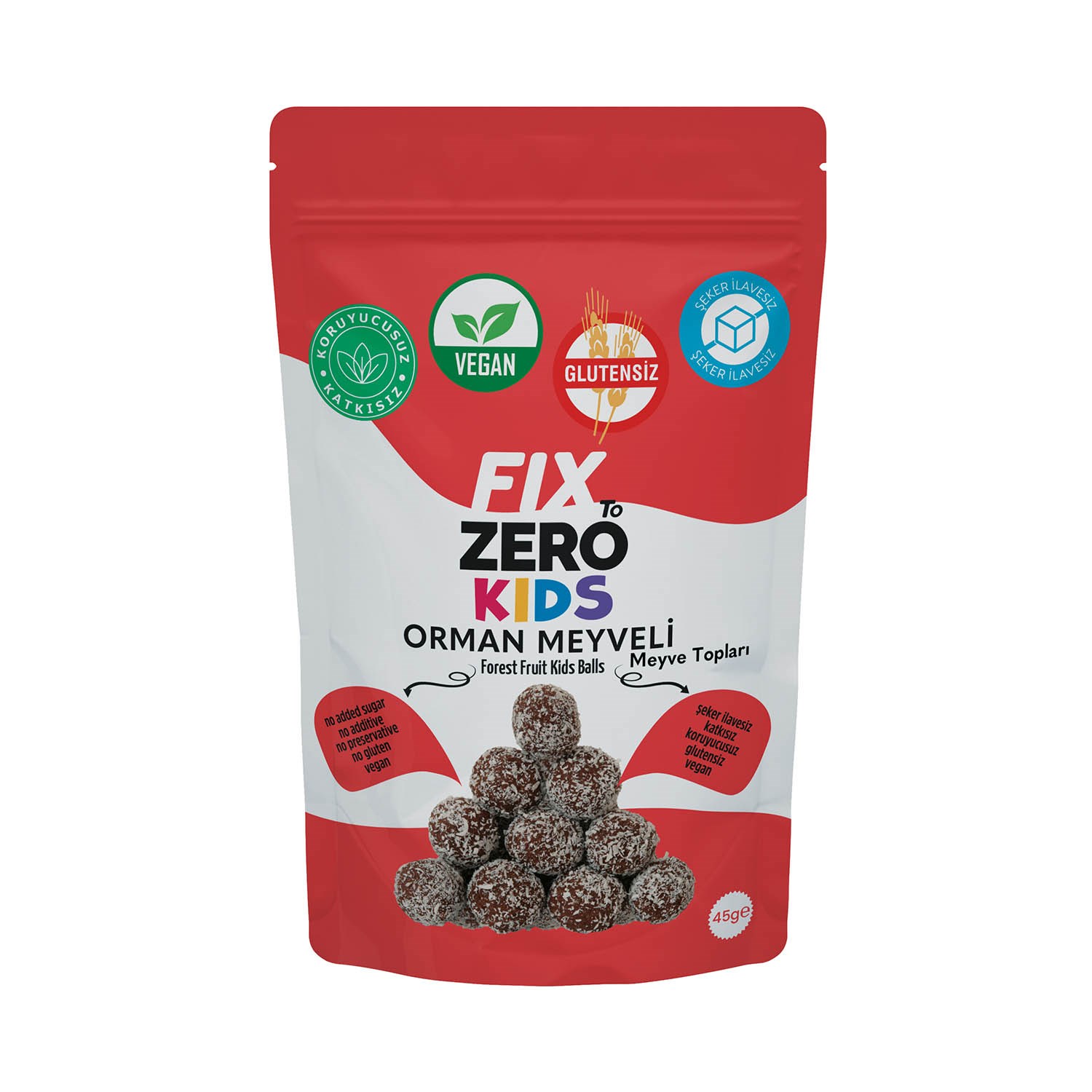Fix To Zero Orman Meyveli Meyve Topları 45 gr 