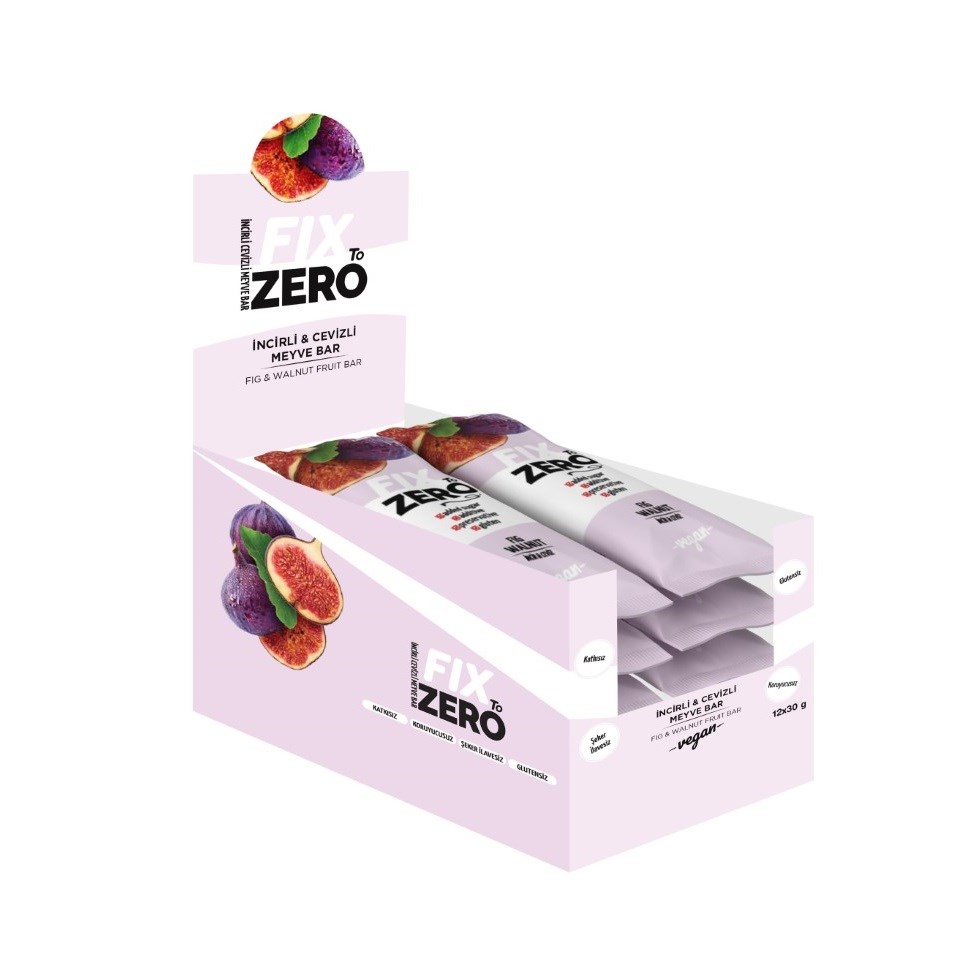 Fix To Zero İncirli Cevizli Meyve Barı 30 gr 