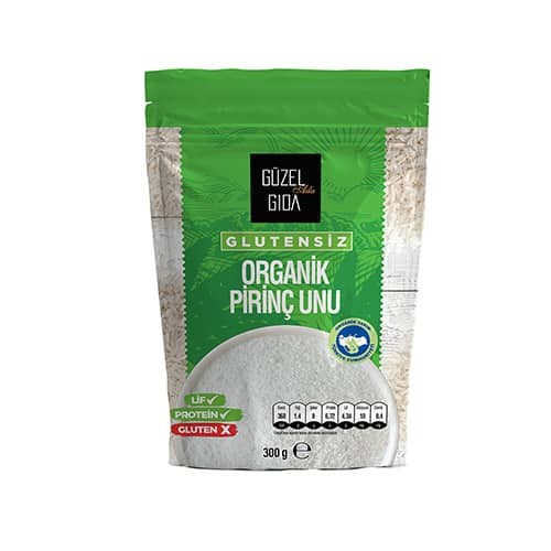 Güzel Gıda Organik Glutensiz Pirinç Unu 300 gr 