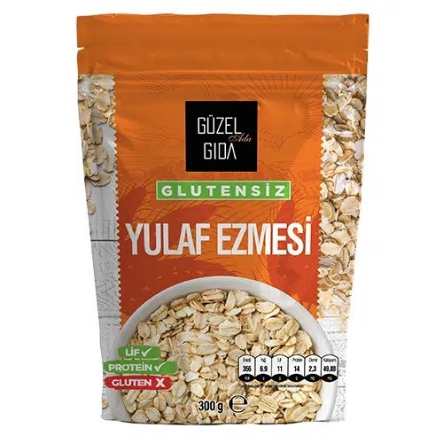Güzel Gıda Glutensiz  Tam Yulaf Ezmesi 300 gr 