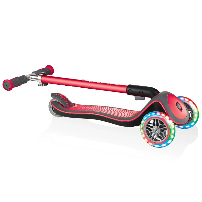 Globber Scooter Elite Deluxe Işıklı Kırmızı 3 Yaş + 