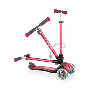 Globber Scooter Elite Deluxe Işıklı Kırmızı 3 Yaş +