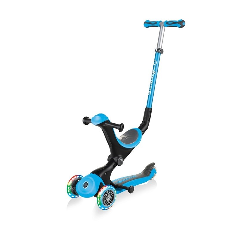 Globber Go Up Deluxe Işıklı Scooter Mavi 