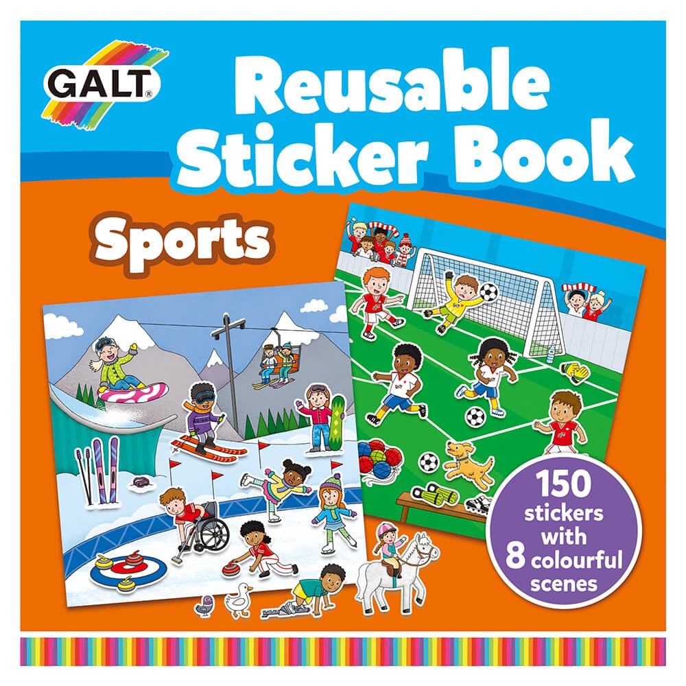 Galt Reusable Stıcker Book Sports 3 Yaş+ Orjinal