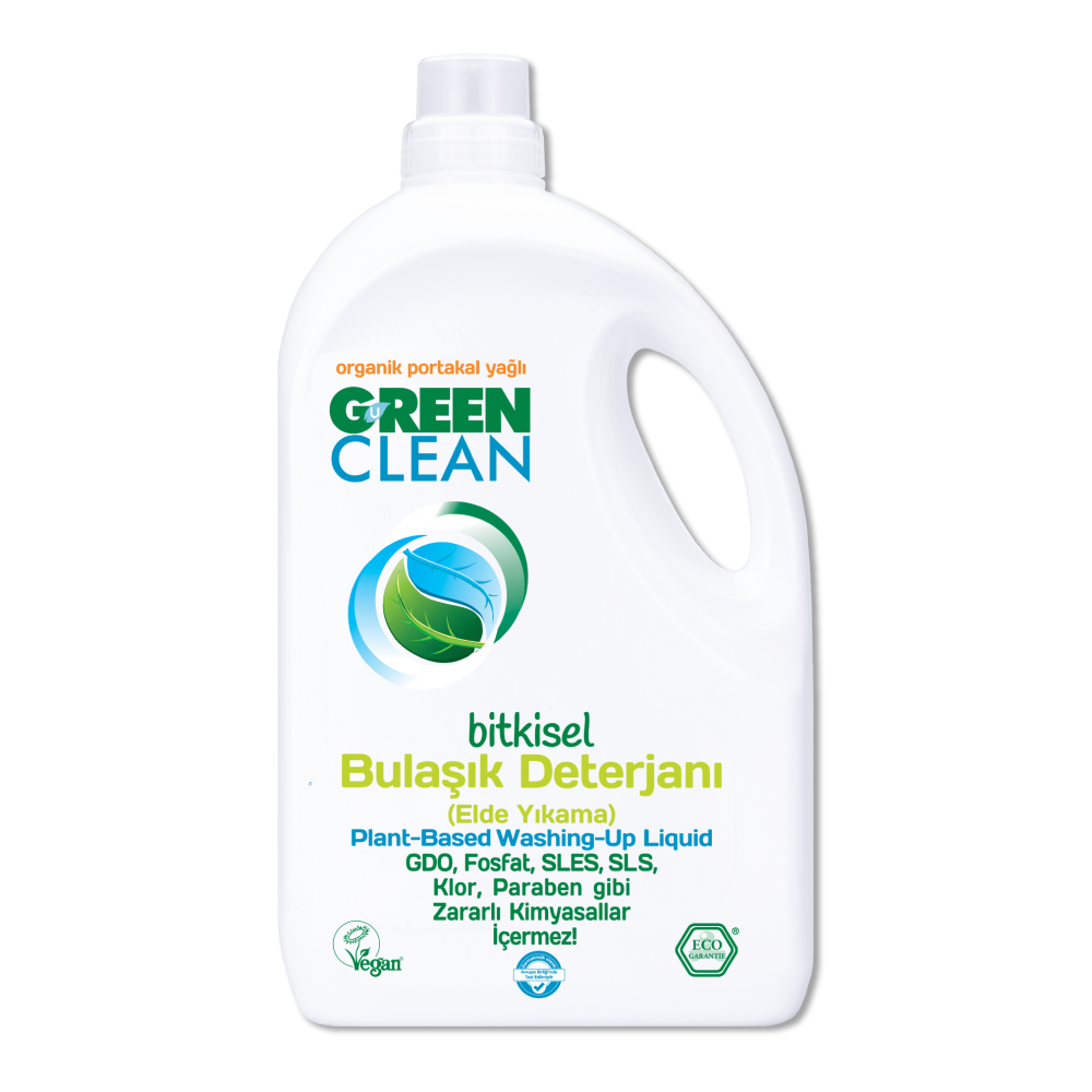 U Green Clean Organik Portakal Yağlı Bitkisel Bulaşık Deterjanı 2750 ml 