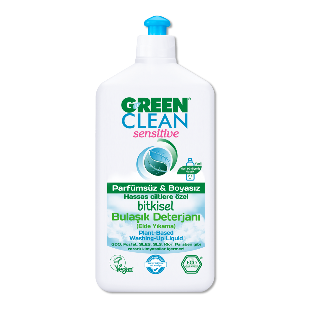 U Green Clean Sensitive Kokusuz Bulaşık Deterjanı 500 ml 