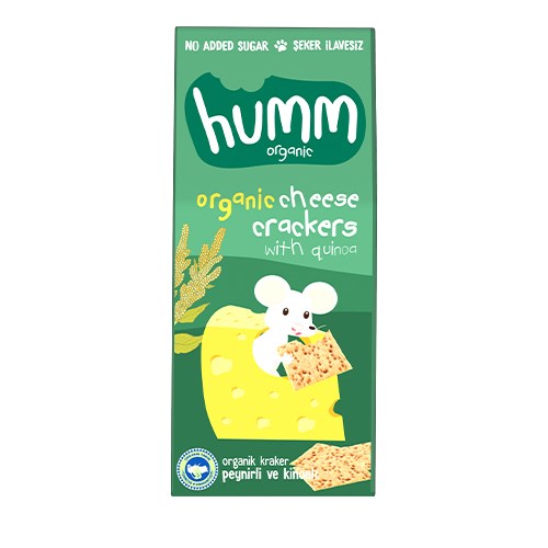 Humm Organik Peynirli Kinoalı Kraker 60 gr 
