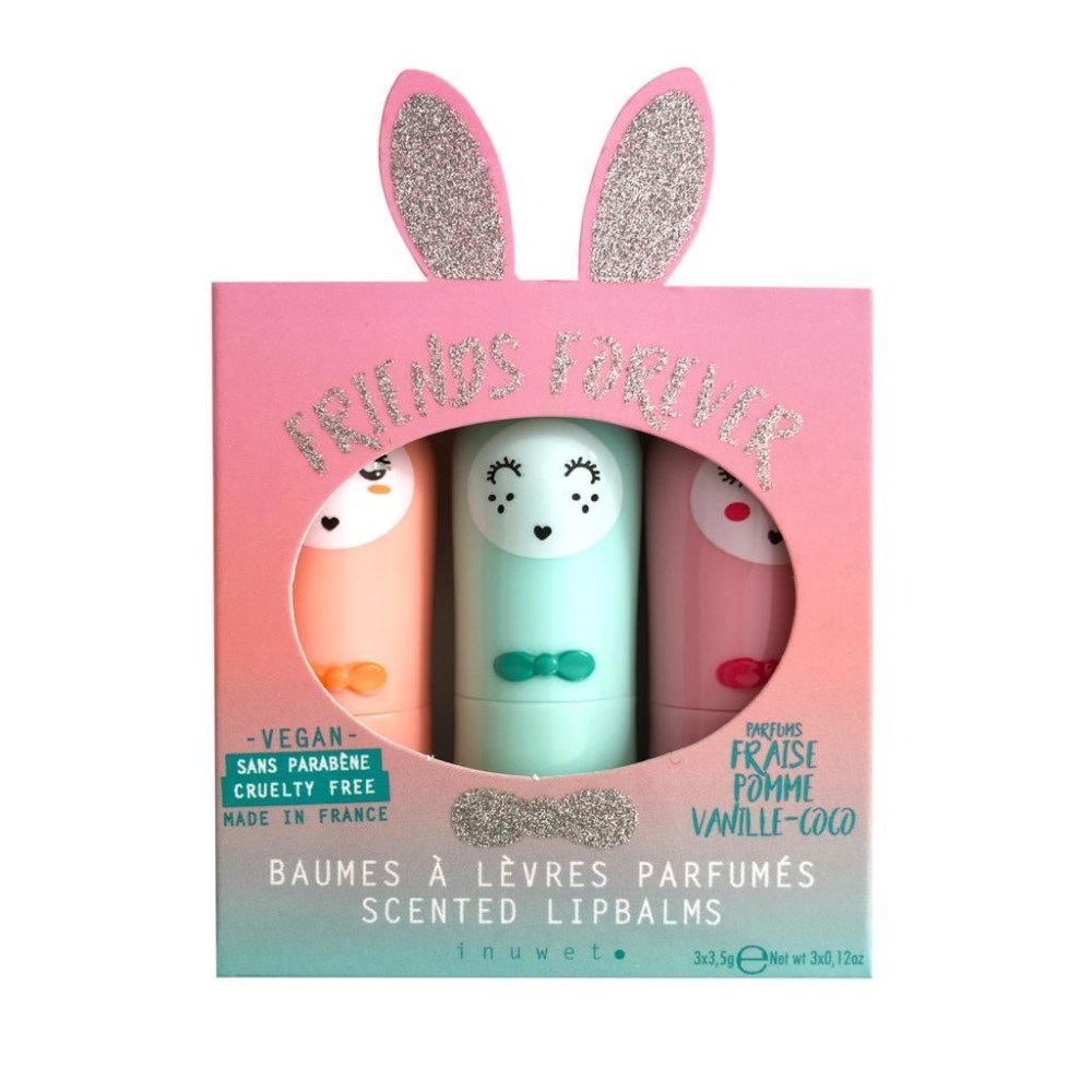 Inuwet Dudak Koruyucu Lip Balm Aqua Glitter 3'lü Set