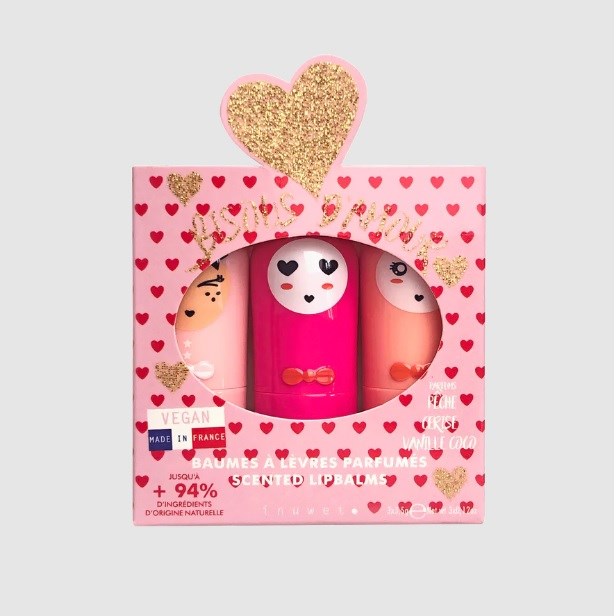 Inuwet Dudak Koruyucu Lip Balm Ultra Red Bisous 3'lü Set 