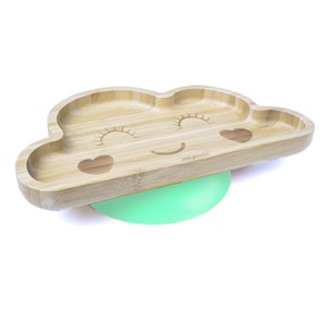 Jellyboon Bambu Bulut Vakumlu Tabak - Yeşil