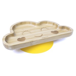 Jellyboon Bambu Bulut Vakumlu Tabak - Sarı