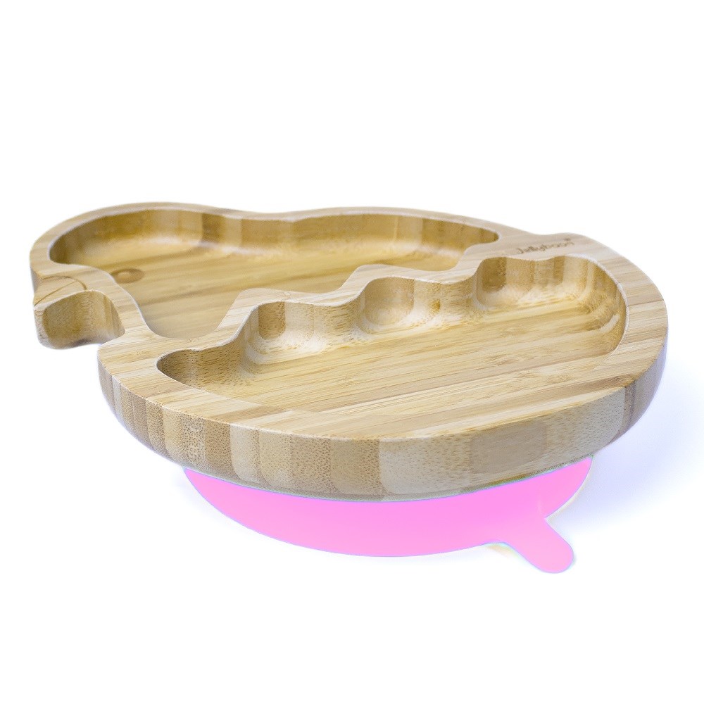 Jellyboon Bambu Civciv Vakumlu Tabak - Pembe 