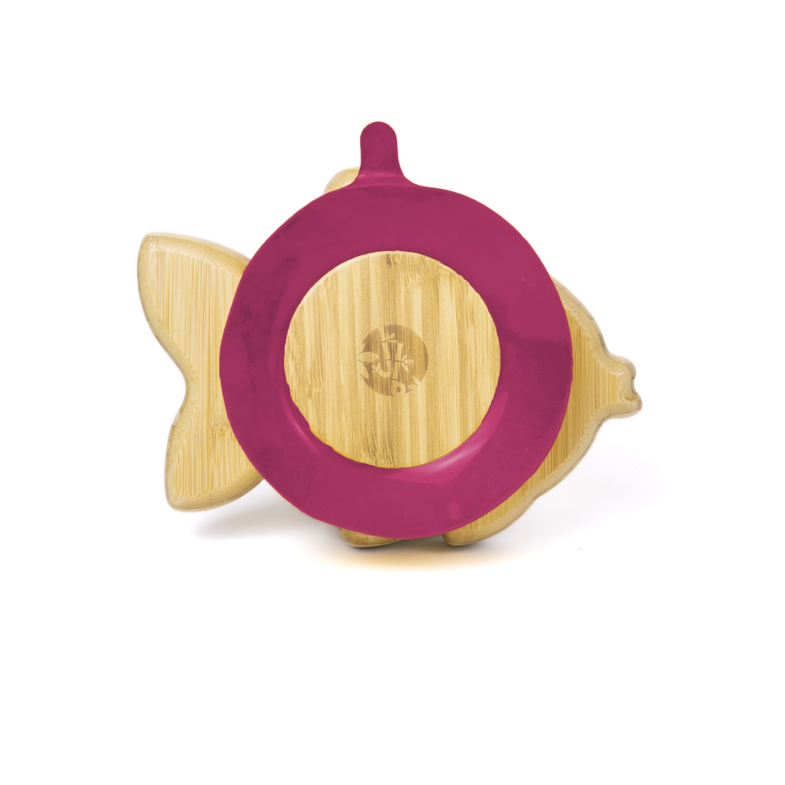 Jellyboon Bambu Balık Vakumlu Tabak - Kırmızı 