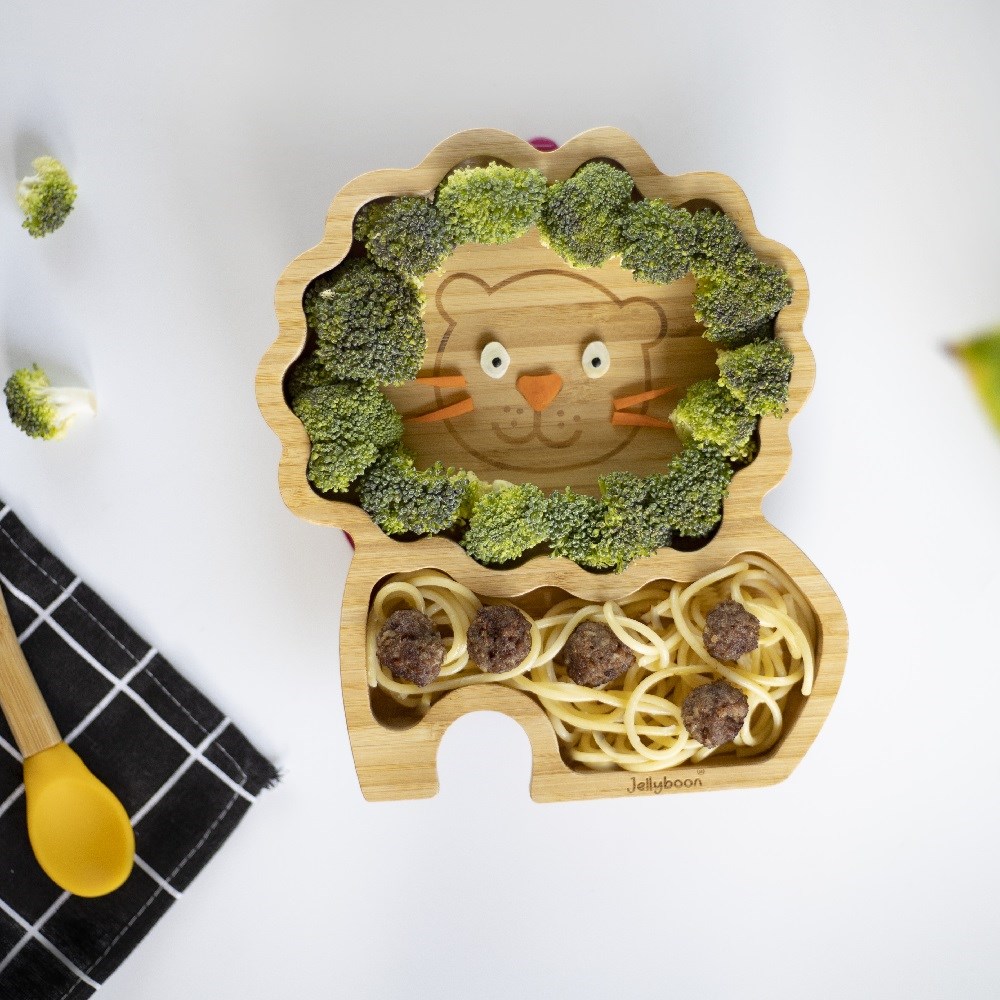 Jellyboon Bambu Aslan Vakumlu Tabak - Yeşil 