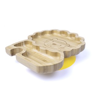 Jellyboon Bambu Aslan Vakumlu Tabak - Sarı