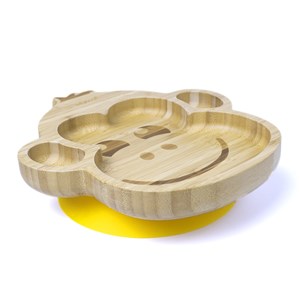 Jellyboon Bambu Maymun Vakumlu Tabak - Sarı