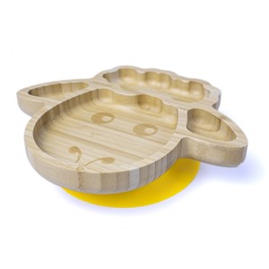 Jellyboon Bambu Kuzu Vakumlu Tabak - Sarı