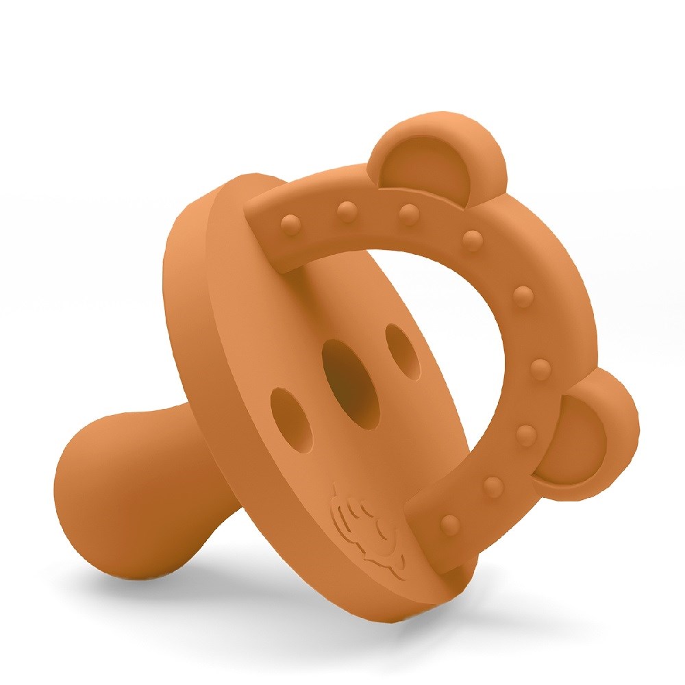Lujo Bear Emzik - Diş Kaşıyıcı Kahverengi (Stage 1) 