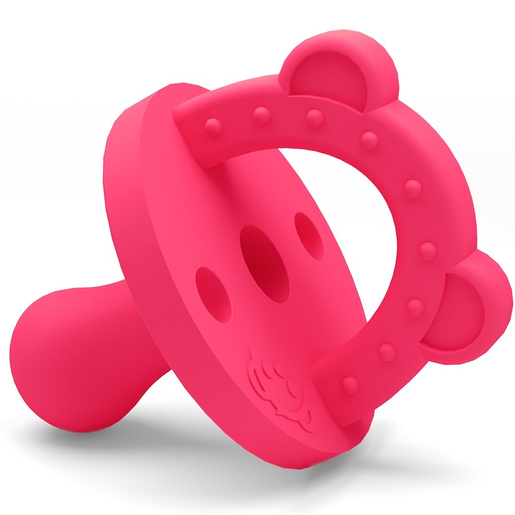 Lujo Bear Emzik - Diş Kaşıyıcı Pembe (Stage 1) 