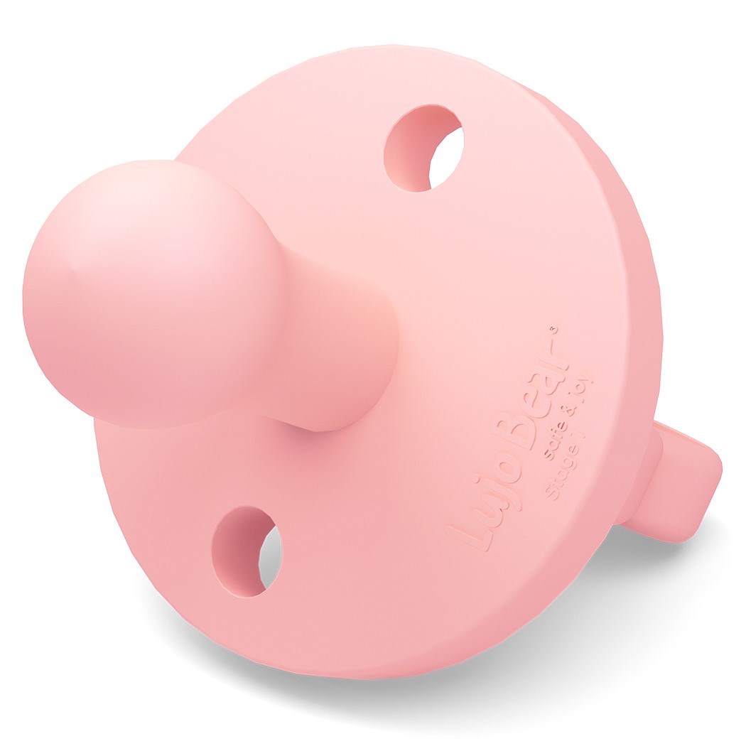 Lujo Bear Emzik - Diş Kaşıyıcı Açık Pembe (Stage 1) 
