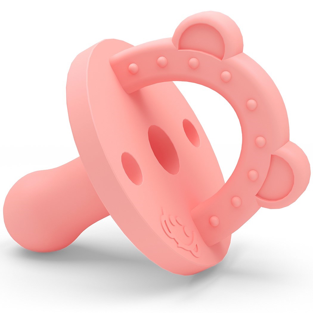 Lujo Bear Emzik - Diş Kaşıyıcı Açık Pembe (Stage 2) 