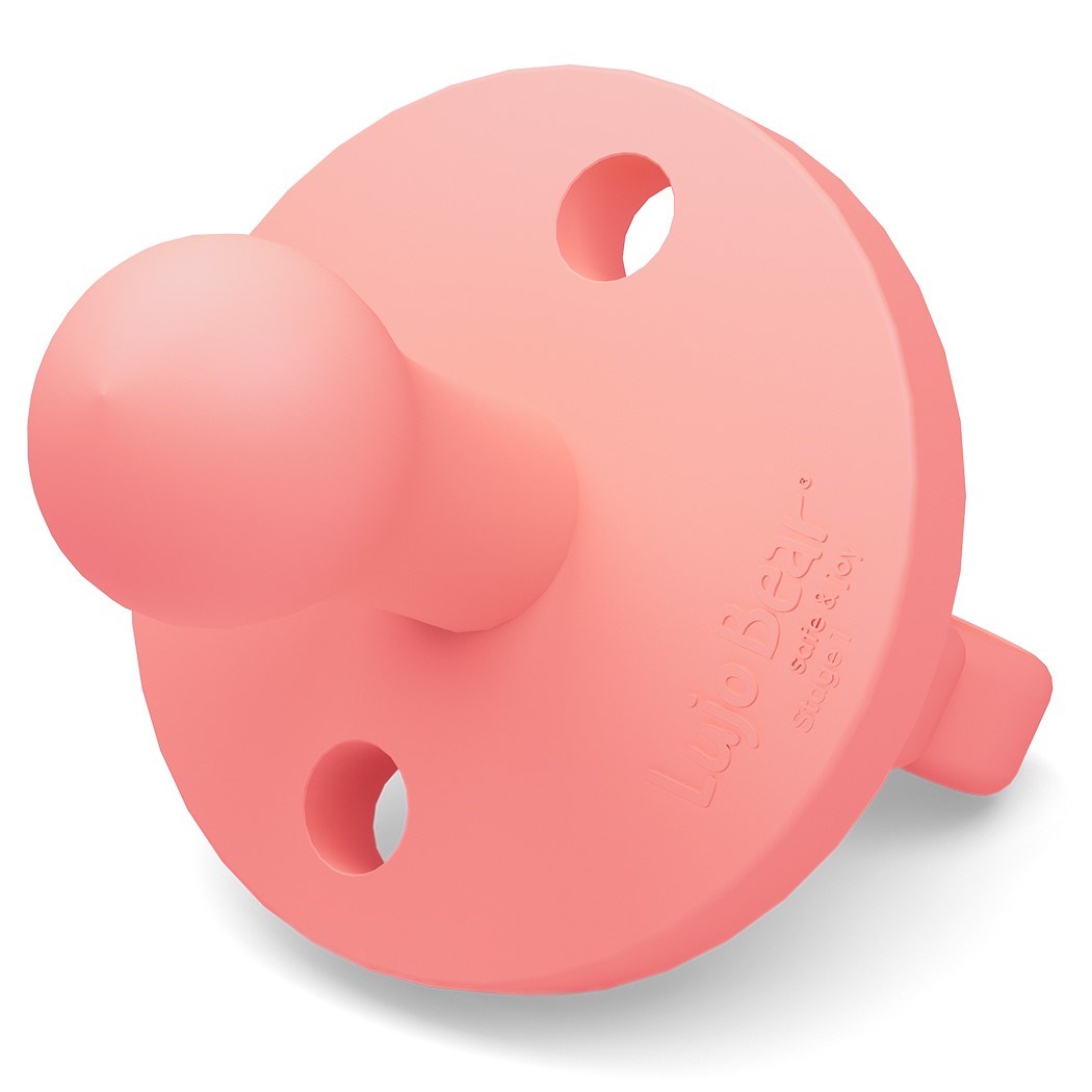 Lujo Bear Emzik - Diş Kaşıyıcı Koyu Pembe (Stage 1) 