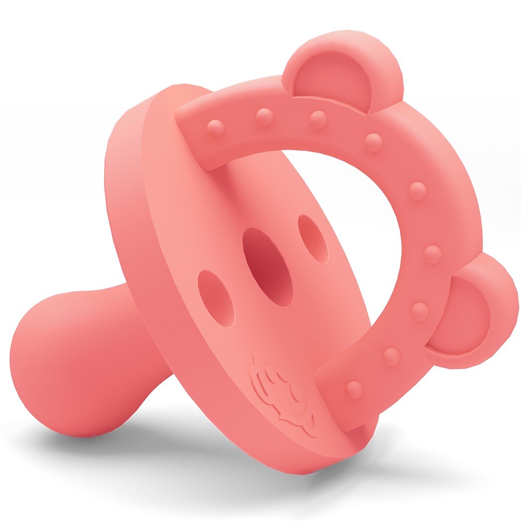 Lujo Bear Emzik - Diş Kaşıyıcı Koyu Pembe (Stage 1) 