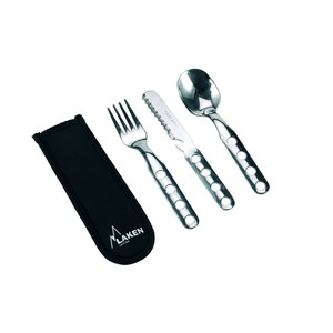 Laken Çelik Çatal Kaşık Bıçak 3'lü Set ve NPRN Kılıflı
