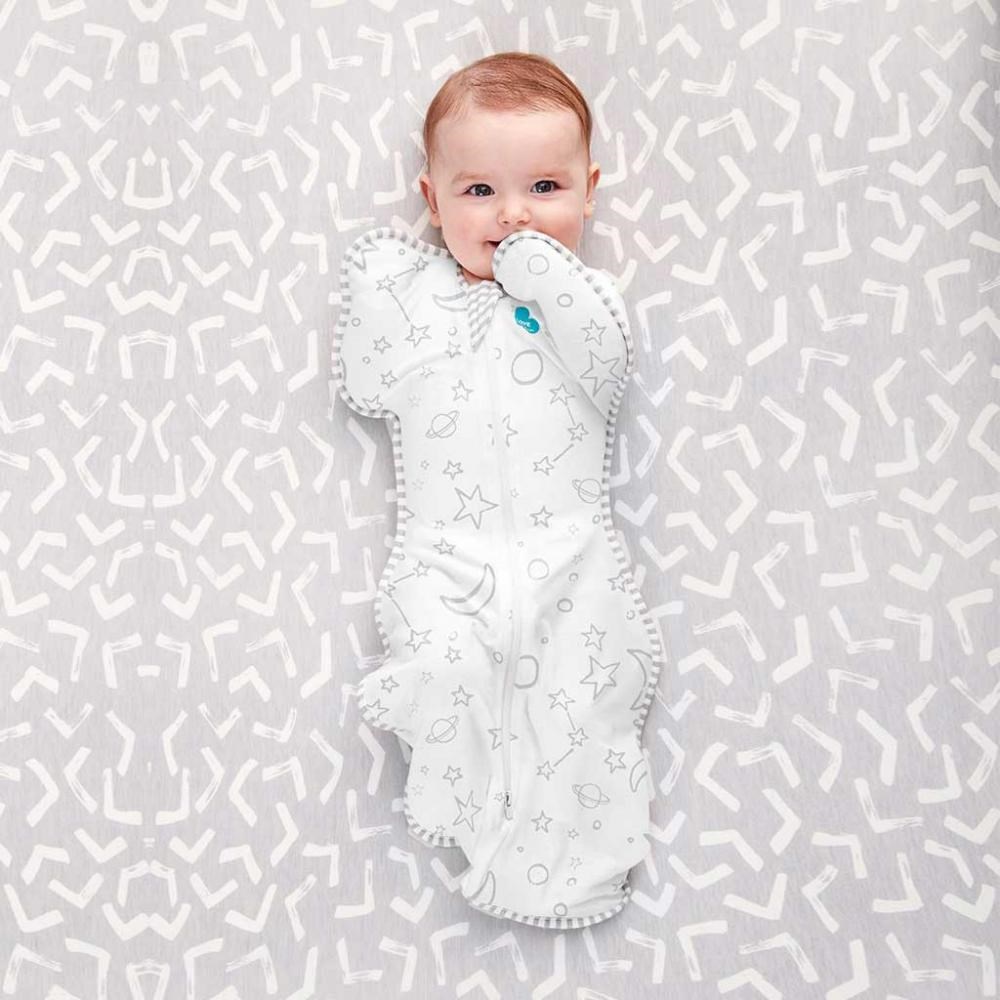 Love To Dream Swaddle Up 1.0 Tog Stars Bamboo Beyaz