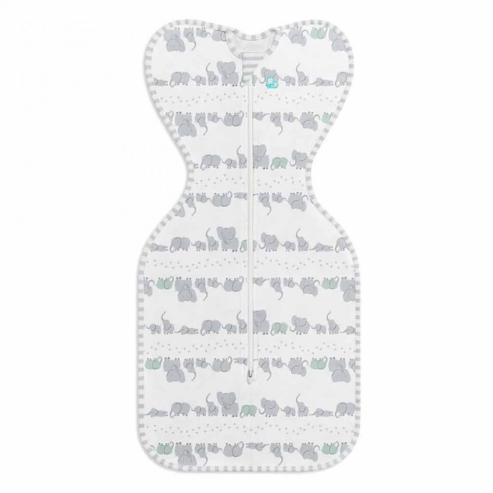 Love To Dream Swaddle Up 0.2 Tog Elephant Beyaz