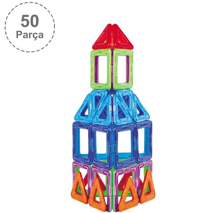 Magformers Mıknatıslı Basic Set - 50 Parça 