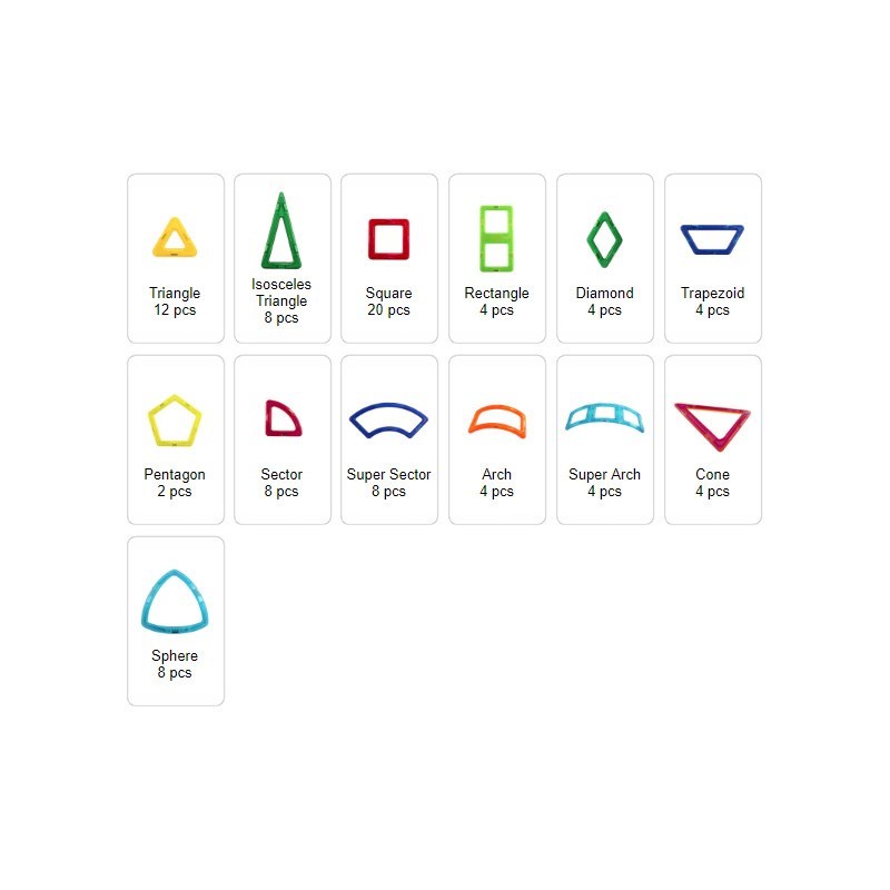 Magformers Mıknatıslı Creative Set - 90 Parça 