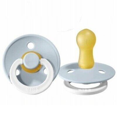 Bibs Colour Bebek Doğal  Kauçuk Emzik Baby Blue Nigth 0-6 Ay Mavi
