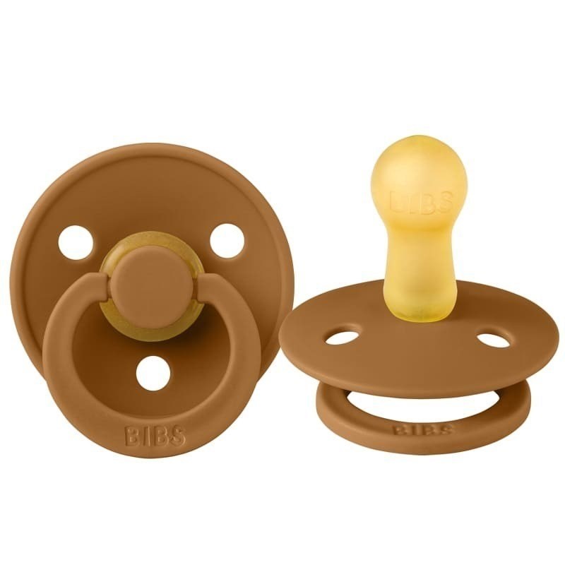 Bibs Colour Bebek Doğal  Kauçuk Emzik Caramel 0-6 Ay Kahverengi 
