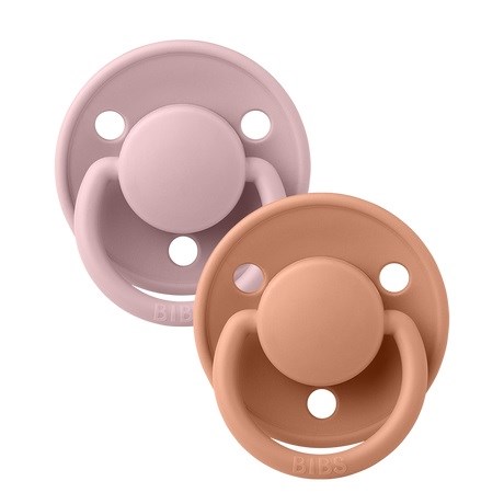 Bibs De Lux 2'li Emzik Pink Plum - Peach 0-6 Ay Pembe