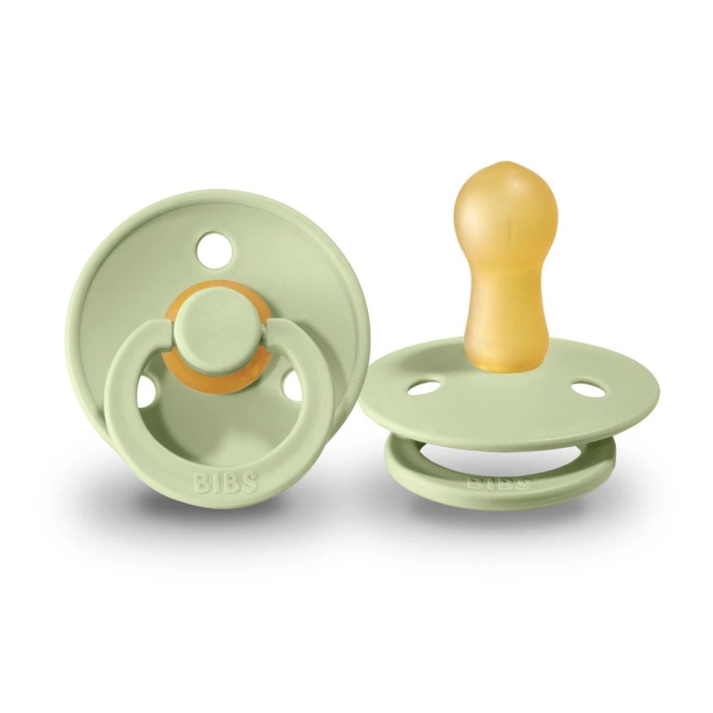 Bibs Colour Bebek Doğal  Kauçuk Emzik Pistachio 6-18 Ay Yeşil