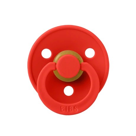 Bibs Colour Bebek Doğal  Kauçuk Emzik Candy Apple 6-18 Ay Kırmızı