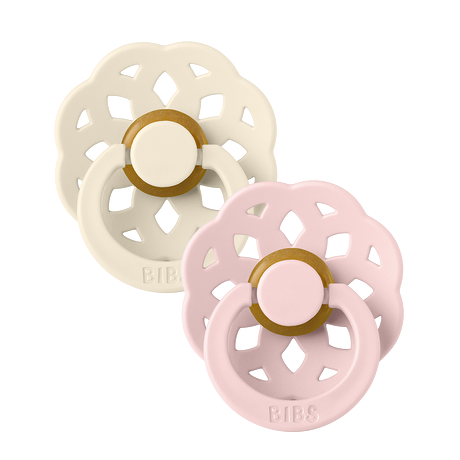 Bibs Boheme Kauçuk 2'li Emzik Ivory - Blossom 0-6 Ay Pembe