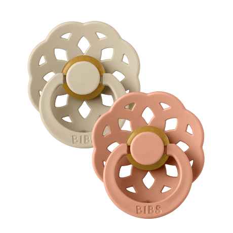 Bibs Boheme Kauçuk 2'li Emzik Vanilla - Peach 6-18 Ay Pembe