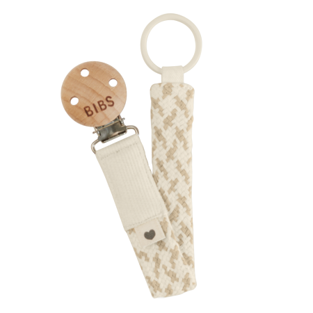 Bibs Paci Braid Ivory - Vanilla Emzik Askısı 