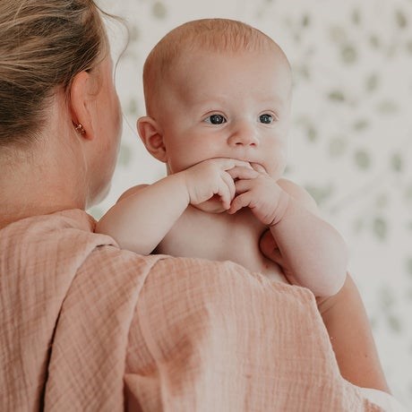Bibs Cuddle Swaddle Müslin Örtü Blush Pembe