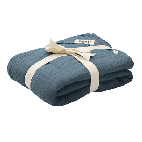 Bibs Cuddle Swaddle Müslin Örtü Petrol Mavi