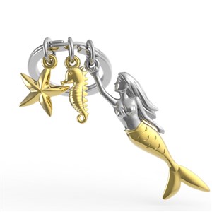 Metalmorphose Deniz Kızı Anahtarlık