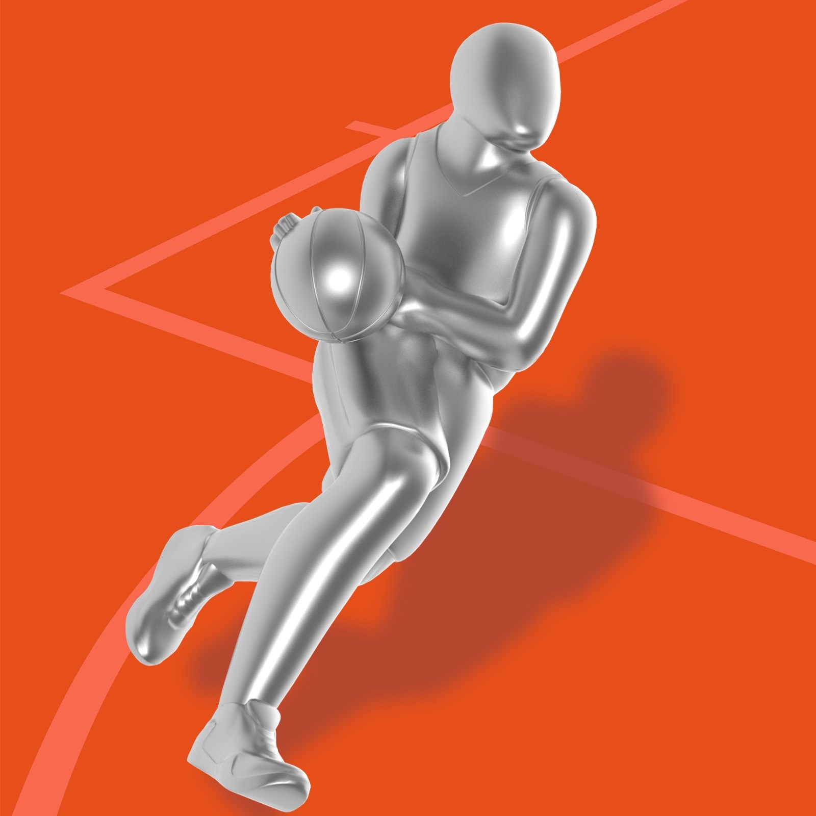 Metalmorphose Basketbol Anahtarlık 