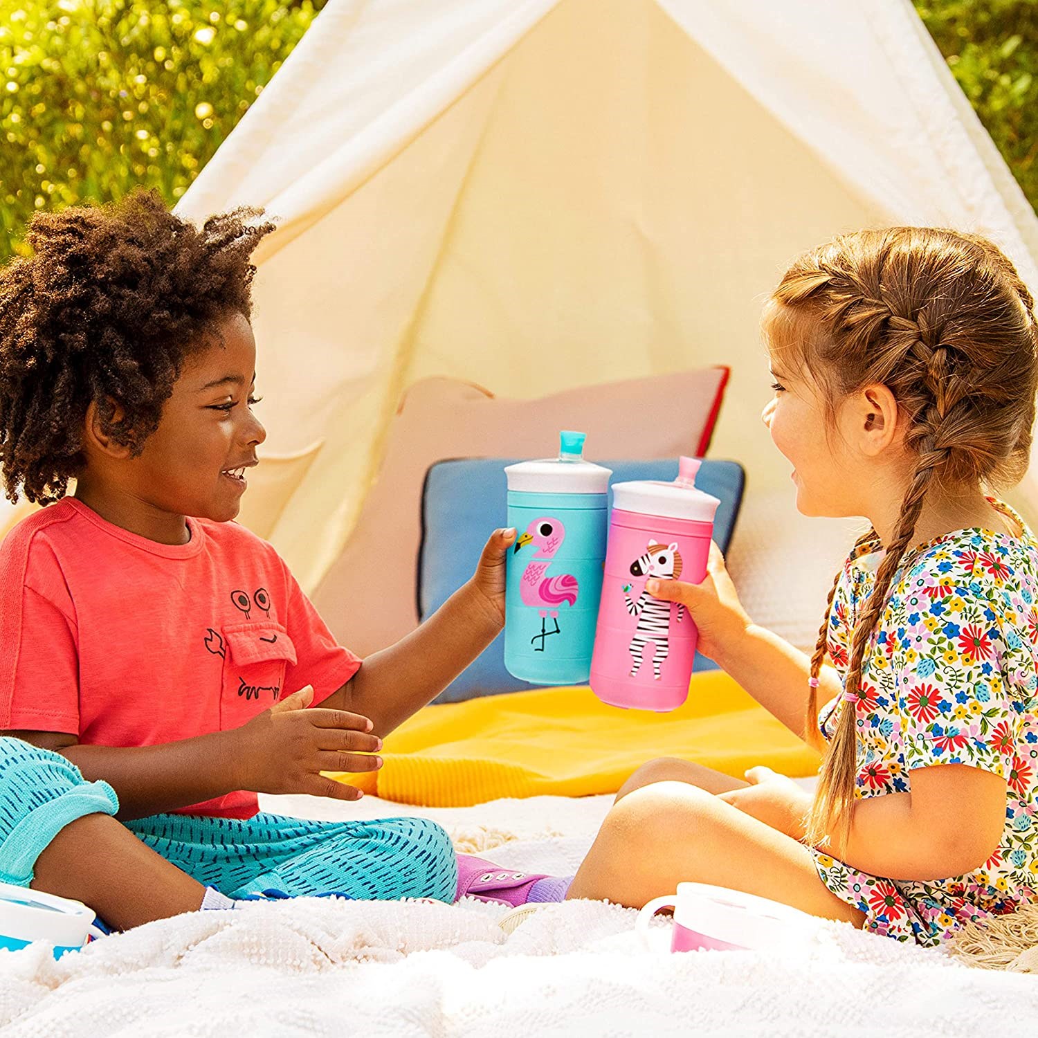 Munchkin Twisty Mix & Match Isırma Korumalı Alıştırma Bardağı 9 ay+ 266 ml Pembe 