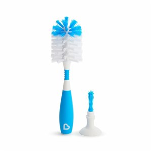 Munchkin Bristle Bebek Biberonu Temizleme Fırçası Mavi