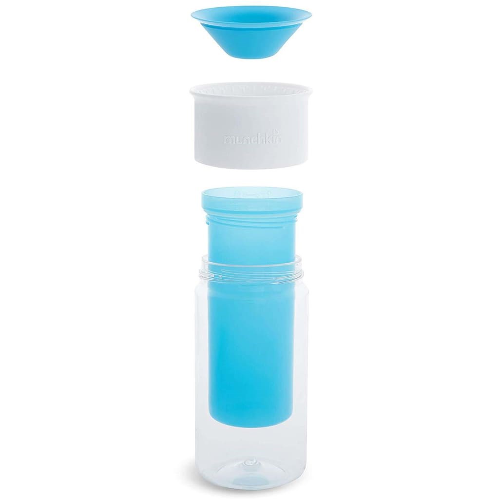 Munchkin Mucize 360 Yalıtımlı Alıştırma Bardağı 18 Ay+ 266 ml Mavi 