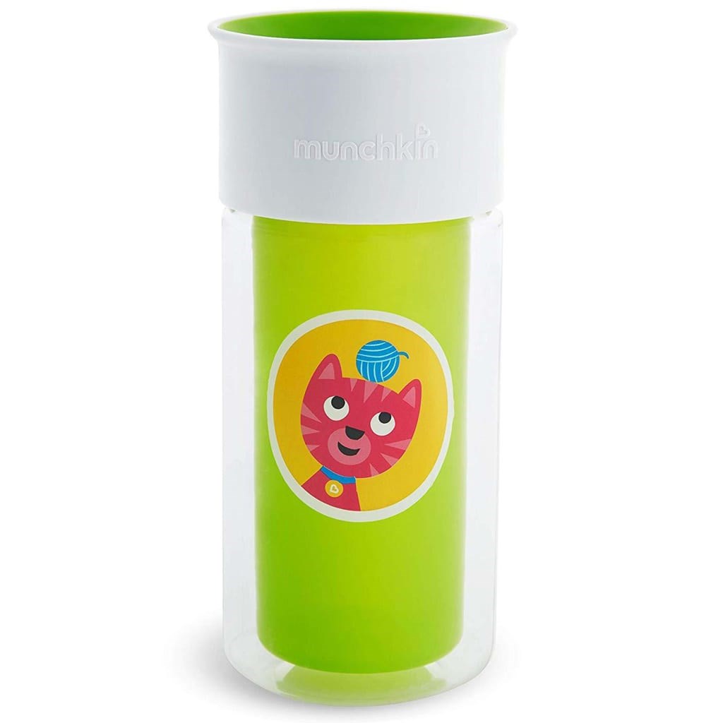 Munchkin Mucize 360 Yalıtımlı Alıştırma Bardağı 18 Ay+ 266 ml Yeşil 