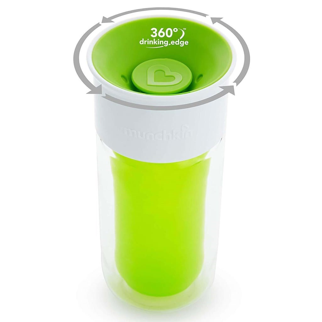 Munchkin Mucize 360 Yalıtımlı Alıştırma Bardağı 18 Ay+ 266 ml Yeşil 