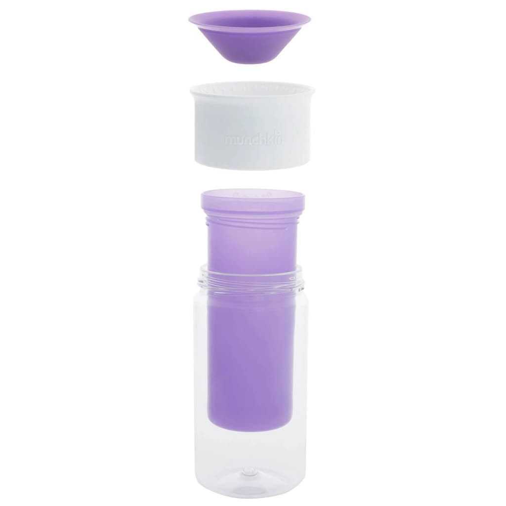 Munchkin Mucize 360 Yalıtımlı Alıştırma Bardağı 18 Ay+ 266 ml Mor 